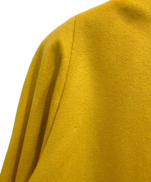 BALMAIN（バルマン）BALMAIN (バルマン) 裏地シルクカシミヤコート イエロー サイズ:11の古着・服飾アイテム