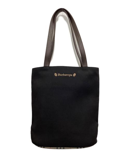Burberry's（バーバリーズ）Burberry's (バーバリーズ) バケツ型トートバッグ ブラックの古着・服飾アイテム