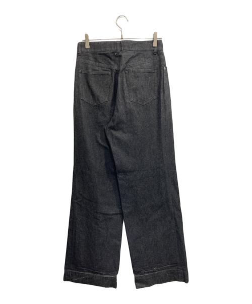 JOHN LAWRENCE SULLIVAN（ジョン ローレンス サリバン）JOHN LAWRENCE SULLIVAN (ジョン ローレンス サリバン) フロントタックワイドデニムパンツ/Rigid Denim Wide Pants グレー サイズ:42の古着・服飾アイテム