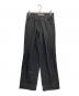 JOHN LAWRENCE SULLIVAN（ジョン ローレンス サリバン）の古着「フロントタックワイドデニムパンツ/Rigid Denim Wide Pants」｜グレー