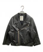 Lisiereリジェール）の古着「ダブルライダースジャケット / Rider's Jacket」｜ブラック