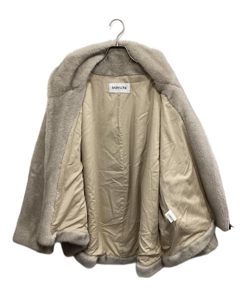 BABYLONE（バビロン）BABYLONE (バビロン) ファーショートコート ベージュ サイズ:FREEの古着・服飾アイテム