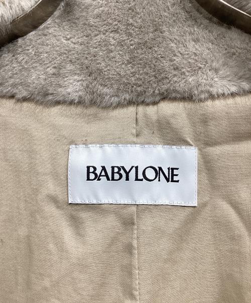 BABYLONE（バビロン）BABYLONE (バビロン) ファーショートコート ベージュ サイズ:FREEの古着・服飾アイテム