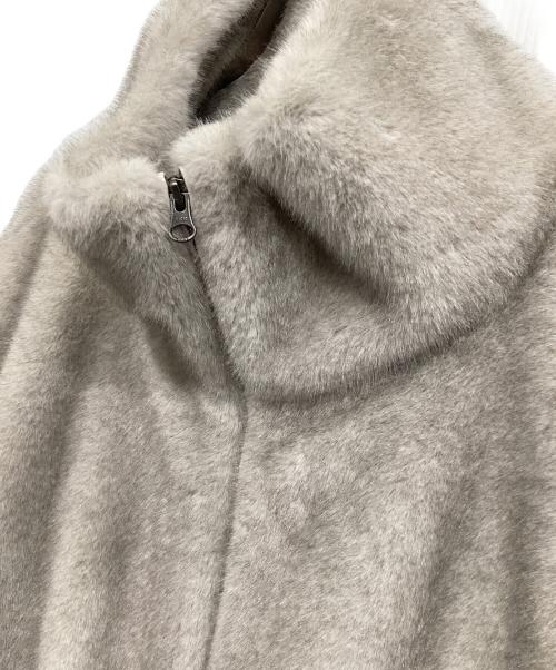 BABYLONE（バビロン）BABYLONE (バビロン) ファーショートコート ベージュ サイズ:FREEの古着・服飾アイテム
