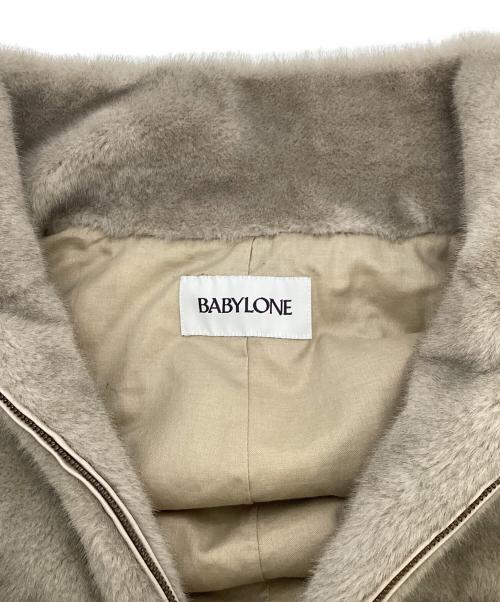 BABYLONE（バビロン）BABYLONE (バビロン) ファーショートコート ベージュ サイズ:FREEの古着・服飾アイテム