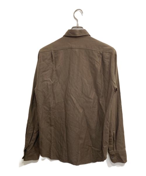 DRIES VAN NOTEN（ドリスヴァンノッテン）DRIES VAN NOTEN (ドリスヴァンノッテン) ウールシャツ ブラウン サイズ:46の古着・服飾アイテム