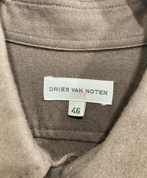 DRIES VAN NOTEN（ドリスヴァンノッテン）DRIES VAN NOTEN (ドリスヴァンノッテン) ウールシャツ ブラウン サイズ:46の古着・服飾アイテム