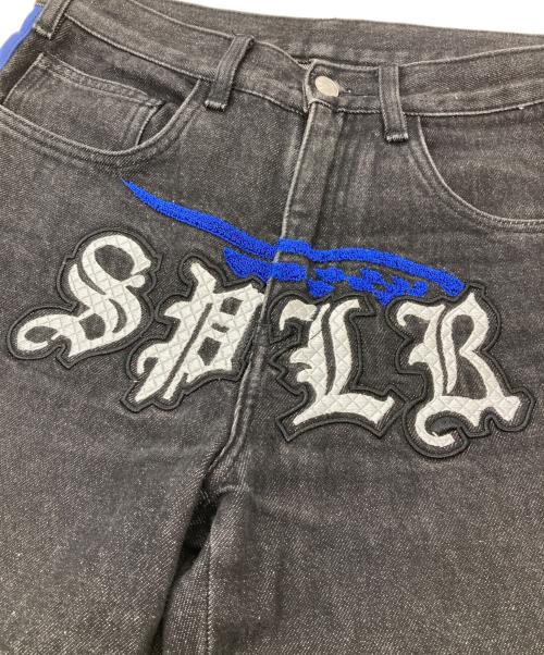 SUPPLIER（サプライヤー）SUPPLIER (サプライヤー) RACING LOGO DENIM PANTS ブラック サイズ:Mの古着・服飾アイテム