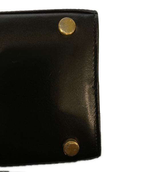 Salvatore Ferragamo（サルヴァトーレ フェラガモ）Salvatore Ferragamo (サルヴァトーレ フェラガモ) ヴァラリボンレザーハンドバッグ ブラックの古着・服飾アイテム