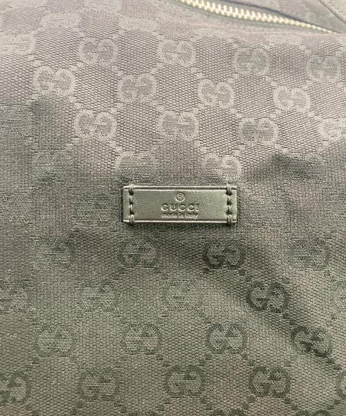 GUCCI（グッチ）GUCCI (グッチ) GGキャンバス ダッフルバッグ ブラックの古着・服飾アイテム