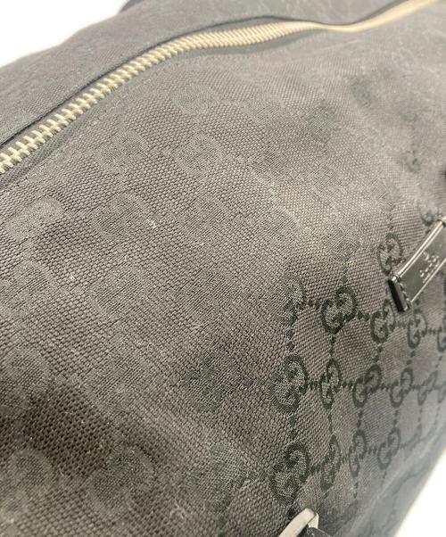 GUCCI（グッチ）GUCCI (グッチ) GGキャンバス ダッフルバッグ ブラックの古着・服飾アイテム