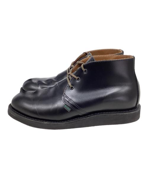 RED WING（レッドウィング）RED WING (レッドウィング) ポストマンチャッカブーツ ブラック サイズ:8.5Dの古着・服飾アイテム