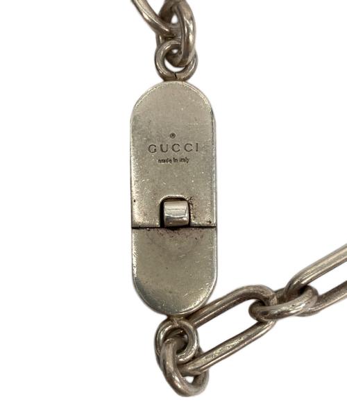 GUCCI（グッチ）GUCCI (グッチ) オーバルリンクチェーンネックレス シルバーの古着・服飾アイテム