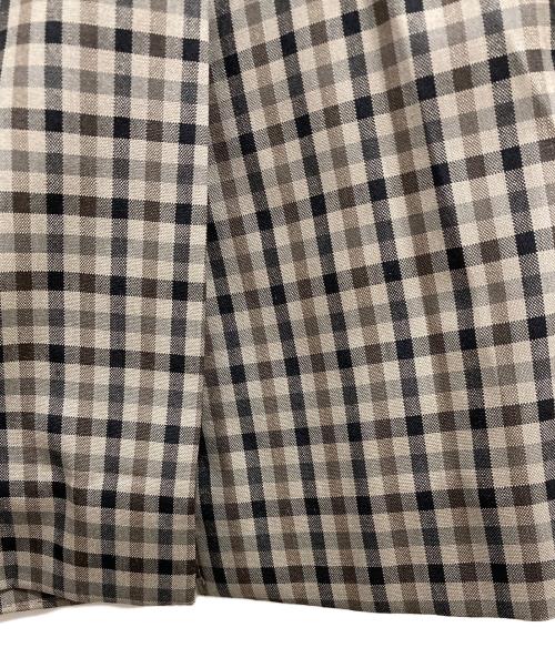 GOOVI（グービ）GOOVI (グービ) ガンクラブチェックダブルブレストジャケット ベージュ サイズ:2の古着・服飾アイテム