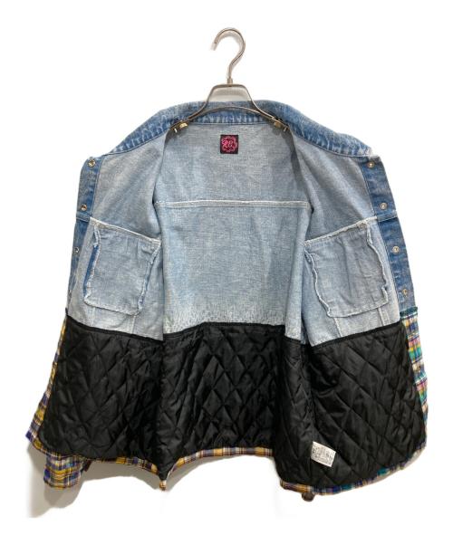 RE.（アールイードット）RE. (アールイードット) 一石三鳥デニムジャケット インディゴ サイズ:FREEの古着・服飾アイテム