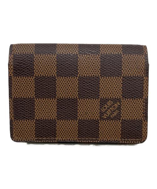 LOUIS VUITTON（ルイ ヴィトン）LOUIS VUITTON (ルイ ヴィトン) 名刺入れ ブラウンの古着・服飾アイテム