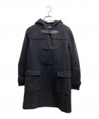 PS Paul SmithＰＳポールスミス）の古着「レザーベルトダッフルコート」｜ブラック