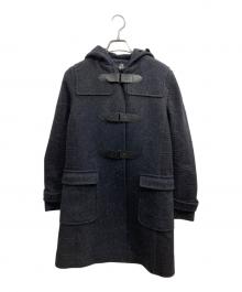 PS Paul Smith（ＰＳポールスミス）の古着「レザーベルトダッフルコート」｜ブラック