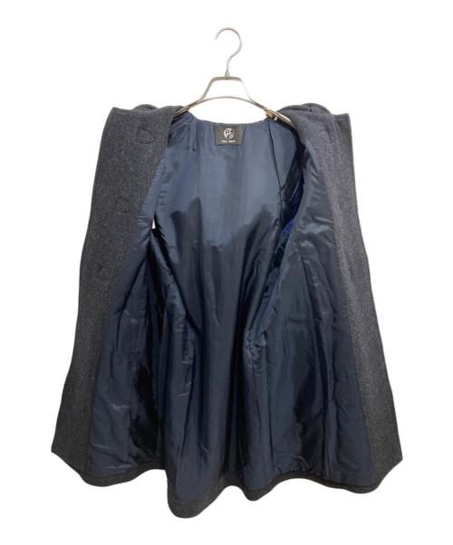 PS Paul Smith（ＰＳポールスミス）PS Paul Smith (ＰＳポールスミス) レザーベルトダッフルコート ブラック サイズ:40の古着・服飾アイテム