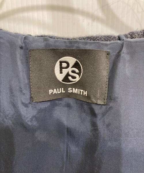 PS Paul Smith（ＰＳポールスミス）PS Paul Smith (ＰＳポールスミス) レザーベルトダッフルコート ブラック サイズ:40の古着・服飾アイテム