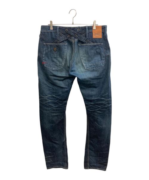 Denham（デンハム）Denham (デンハム) CROSSBACK MIJDIW CARROT FIT インディゴ サイズ:SIZE W34×L34の古着・服飾アイテム