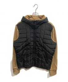 DIESEL（ディーゼル）の古着「キルティングジャケット」｜ブラック×ベージュ