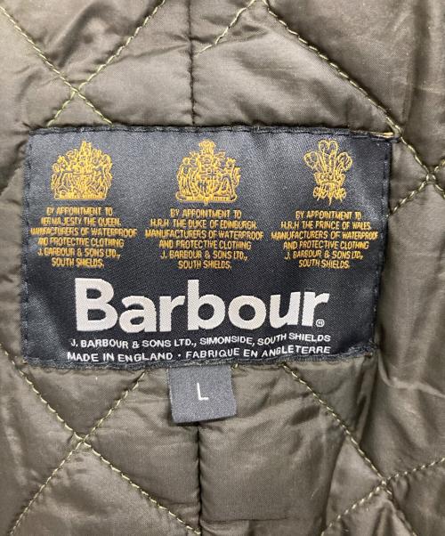 Barbour（バブアー）Barbour (バブアー) エルボーパッチ付切替オイルドカバーオール ブラウン サイズ:Lの古着・服飾アイテム