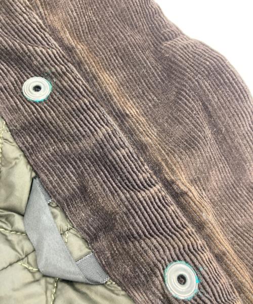 Barbour（バブアー）Barbour (バブアー) エルボーパッチ付切替オイルドカバーオール ブラウン サイズ:Lの古着・服飾アイテム