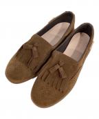 HENDER SCHEMEエンダースキーマ）の古着「タッセルキルトスリッポン」｜キャメル