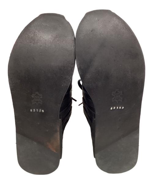 HENDER SCHEME（エンダースキーマ）Hender Scheme (エンダースキーマ) adidas (アディダス) オールレザーハイカットスニーカー ブラック サイズ:5の古着・服飾アイテム