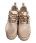中古・古着 Hender Scheme (エンダースキーマ) オールレザーハイカットスニーカー ベージュ サイズ:6：20000円
