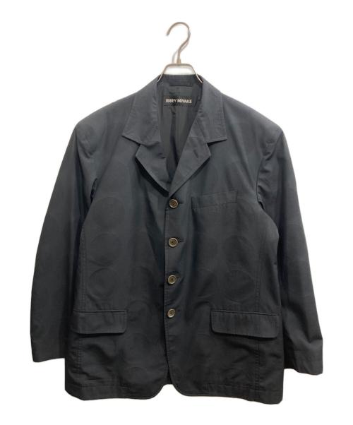ISSEY MIYAKE（イッセイミヤケ）ISSEY MIYAKE (イッセイミヤケ) ドットテーラードジャケット ブラック サイズ:SIZE 3の古着・服飾アイテム