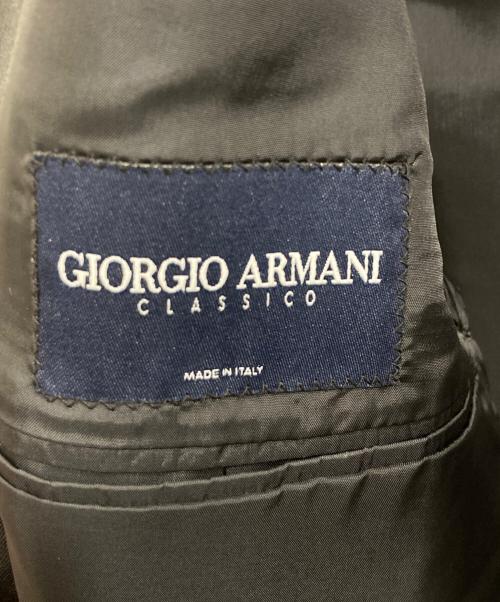 GIORGIO ARMANI（ジョルジオアルマーニ）GIORGIO ARMANI (ジョルジオアルマーニ) セットアップスーツ ブラック サイズ:SIZE 50の古着・服飾アイテム