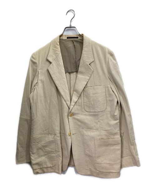 Yohji Yamamoto pour homme（ヨウジヤマモト プールオム）Yohji Yamamoto pour homme (ヨウジヤマモト プールオム) 袖ジップテーラードジャケット アイボリー サイズ:2の古着・服飾アイテム