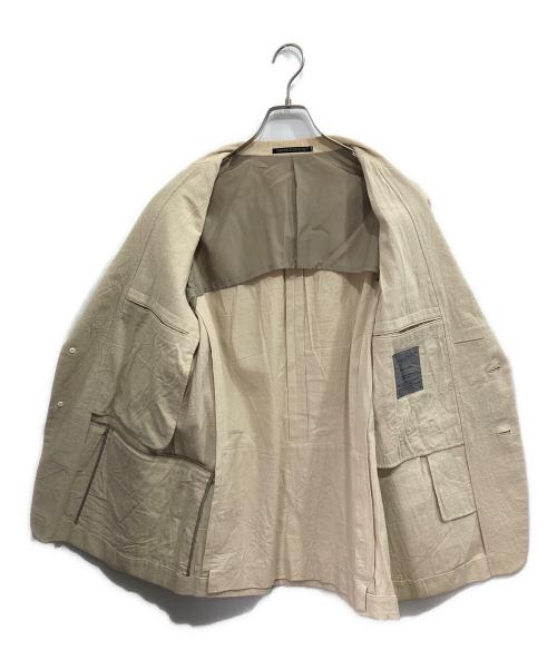 Yohji Yamamoto pour homme（ヨウジヤマモト プールオム）Yohji Yamamoto pour homme (ヨウジヤマモト プールオム) 袖ジップテーラードジャケット アイボリー サイズ:2の古着・服飾アイテム