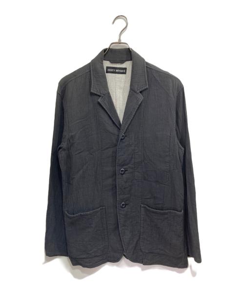 ISSEY MIYAKE（イッセイミヤケ）ISSEY MIYAKE (イッセイミヤケ) 3Bテーラードジャケット グレー サイズ:3の古着・服飾アイテム