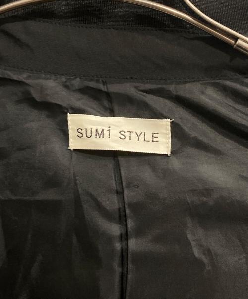 SUM1 STYLE（スミスタイル）SUM1 STYLE (スミスタイル) ベスト付き馬刺しゅうコート ブラック サイズ:Fの古着・服飾アイテム