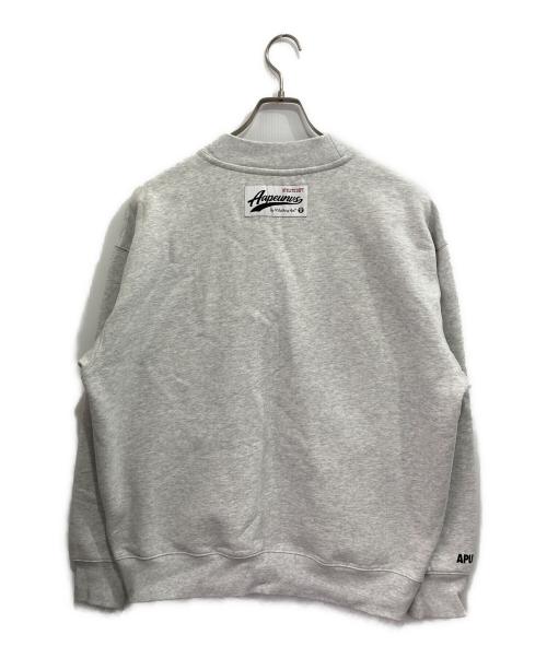 Aape BY A BATHING APE（エーエイプ バイ アベイシングエイプ）AAPE BY A BATHING APE (エーエイプ バイ アベイシングエイプ) Multi-logo button down cardigan グレー サイズ:Mの古着・服飾アイテム