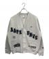 AAPE BY A BATHING APE（エーエイプ バイ アベイシングエイプ）の古着「Multi-logo button down cardigan」｜グレー