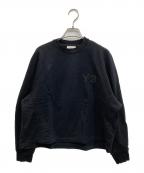Y-3ワイスリー）の古着「W CLASSIC CHEST LOGO CREW SWEATSHIRT/W クラシック チェストロゴ クルースウェットシャツ」｜ブラック