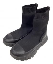 Y's（ワイズ）の古着「POLYESTER KNIT DAD SNEAKERS」｜ブラック