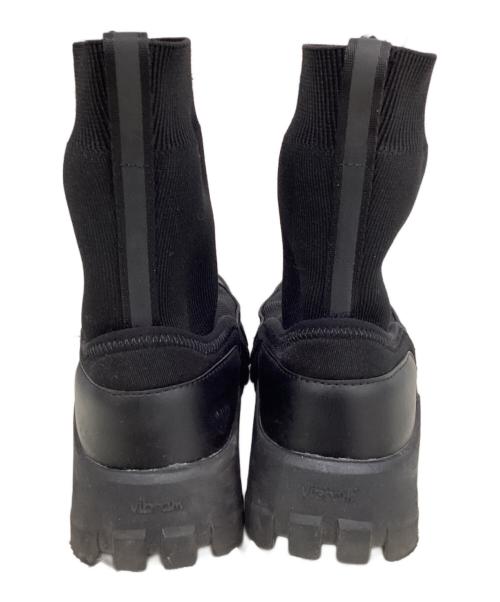 Y's（ワイズ）Y's (ワイズ) POLYESTER KNIT DAD SNEAKERS ブラック サイズ:5の古着・服飾アイテム
