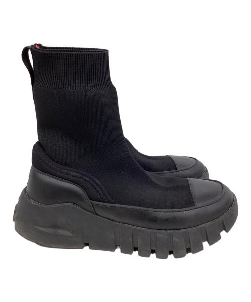 Y's（ワイズ）Y's (ワイズ) POLYESTER KNIT DAD SNEAKERS ブラック サイズ:5の古着・服飾アイテム