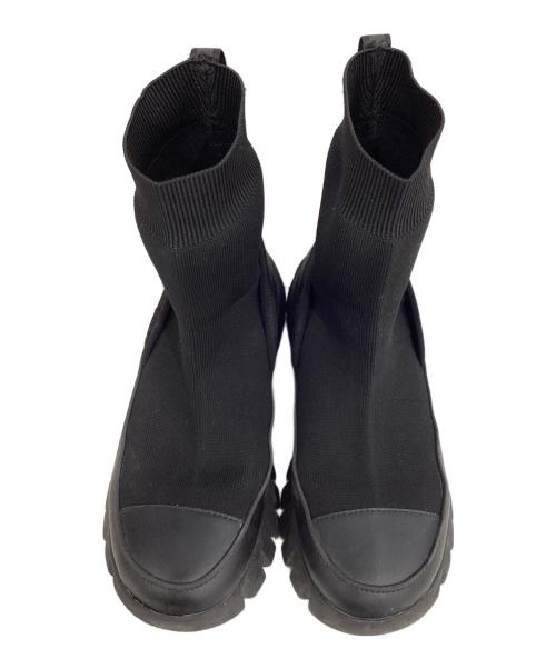 Y's（ワイズ）Y's (ワイズ) POLYESTER KNIT DAD SNEAKERS ブラック サイズ:5の古着・服飾アイテム