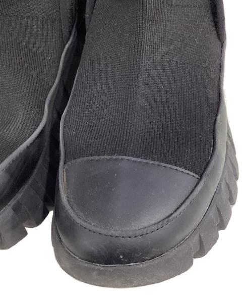 Y's（ワイズ）Y's (ワイズ) POLYESTER KNIT DAD SNEAKERS ブラック サイズ:5の古着・服飾アイテム