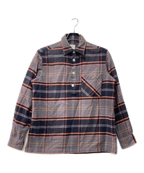 PS Paul Smith（ＰＳポールスミス）PS Paul Smith (ＰＳポールスミス) プルオーバーネルシャツ グレー サイズ:Mの古着・服飾アイテム