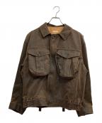 Name.ネーム）の古着「WAX COATING FIELD JACKET」｜ブラウン