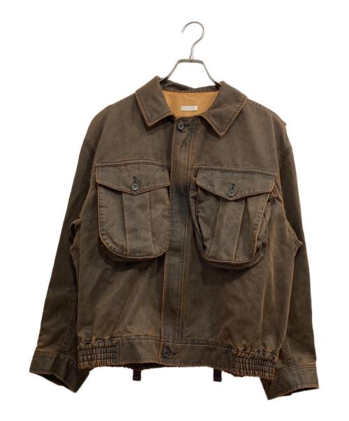 Name.（ネーム）Name. (ネーム) WAX COATING FIELD JACKET ブラウン サイズ:2の古着・服飾アイテム