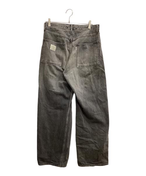 Name.（ネーム）Name. (ネーム) VINTAGE DENIM PINTUCK PANTS グレー サイズ:2の古着・服飾アイテム