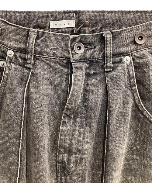 Name.（ネーム）Name. (ネーム) VINTAGE DENIM PINTUCK PANTS グレー サイズ:2の古着・服飾アイテム